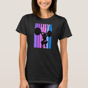 Camiseta Mulheres Retro Mulheres Em Elevação De Peso