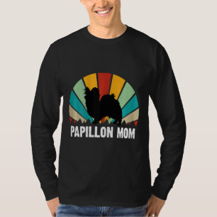 Camiseta Mulheres Retro Papillon Mãe Dia de as mães Papillo