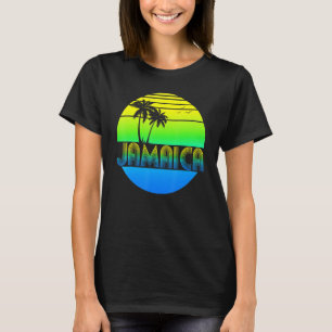 Camiseta Mulheres Retro Pôr do Sol Palmeiras Praia Cruzeiro