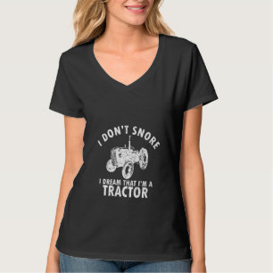 Camiseta Mulheres Retro Trator Funny Para Farmer Rancher Ch