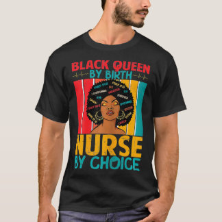 Camiseta Mulheres Retro Vintage Black Queen por Birt Melani