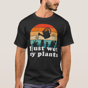 Camiseta Mulheres Retro Vintage Eu molhei meus vegetais Gar