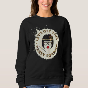Camiseta Mulheres Roaring 20s Chapéus Costume Mãe 2020s Leo