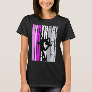 Camiseta Mulheres Rosa Figura Skates Ice Patinando Aniversá