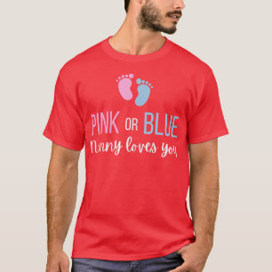 Camiseta Mulheres Rosa Ou Azul Menino Sexo Revelem Festa Na