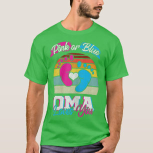 Camiseta Mulheres Rosa Ou Azul Oma Te Ama Sexo Reveal Pa