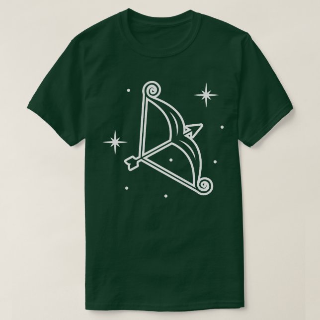 Camiseta Mulheres Sagittaurius Zodiac Horoscope Astrologia  (Frente do Design)