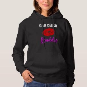 Camiseta Mulheres San Diego Lábios Cidade San Diego Baddie