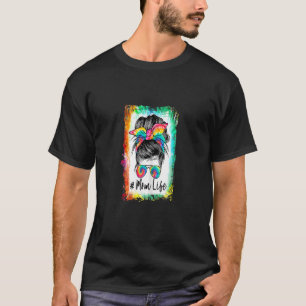 Camiseta Mulheres Sangrando Mamãe A Vida Má Cabelo Chuva Óc