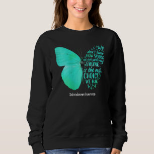 Camiseta Mulheres Scleroderma Sensibilização Borboleta Fita
