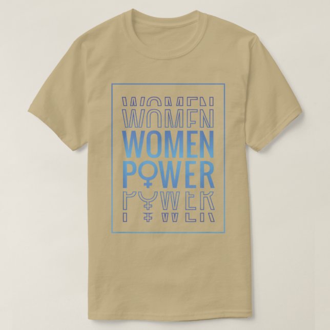 Camiseta Mulheres: Sensibilização para o Poder Feminismo Re (Frente do Design)