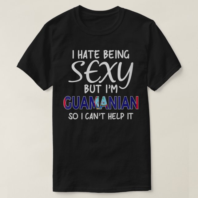 Camiseta Mulheres Sey Guamanian Funny Guam VNeck (Frente do Design)