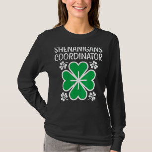 Camiseta Mulheres Shenanigans Coordenador Funny St Patricks