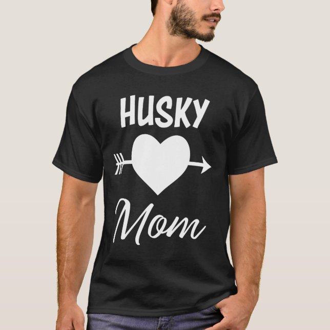 Camiseta Mulheres Siberian Husky Mãe (Frente)