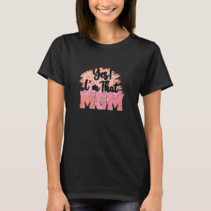Camiseta Mulheres Sim sou aquela mãe Cheetah Leopard Skin M
