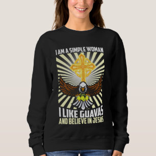 Camiseta Mulheres Simples Como A Guava E Acreditam Em Jesus
