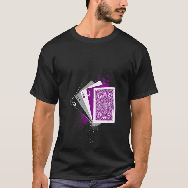 Camiseta Mulheres Sinalizador de Asexualidade Ace Queer Jog (Frente)