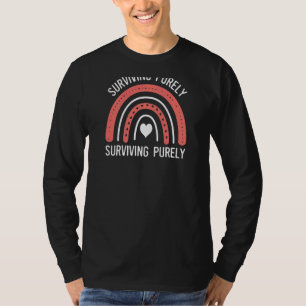 Camiseta Mulheres Sobrevivendo Exclusivamente Fora Da Chuva