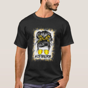 Camiseta Mulheres Softball Mãe Vida Mães Sangrentas