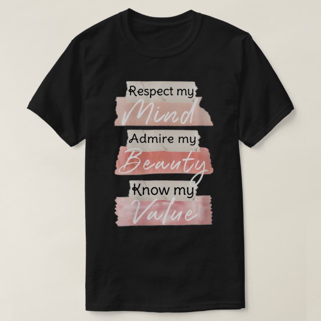 Camiseta Mulheres sou a Bela RAK MBV VNeck (Frente do Design)