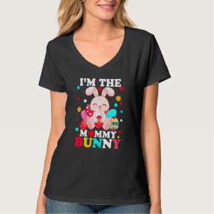 Camiseta Mulheres sou a Mamãe Coelhinha Bonita da Família E
