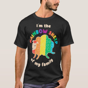 Camiseta Mulheres, sou a ovelha Arco-Íris da minha família,