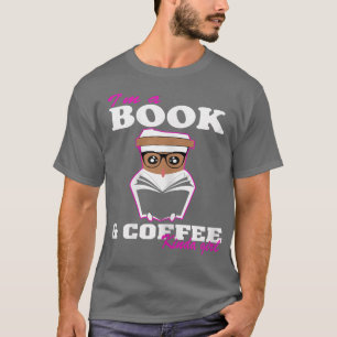 Camiseta Mulheres Sou um Livro e uma garota do tipo CaféLiv