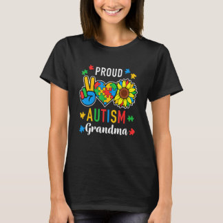 Camiseta Mulheres sou um orgulhoso Autismo vovó Sensibiliza
