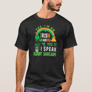 Camiseta Mulheres sou uma vovó irlandesa Dia de São Patríci