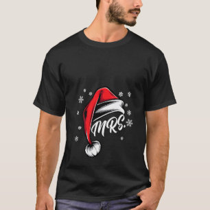 Camiseta Mulheres Sr. e Sra. Papai Noel Casais Mães de Nata