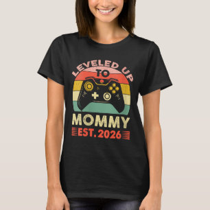 Camiseta Mulheres Subindo Para Mamãe 2026 Primeira Vez Mamã