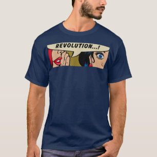 Camiseta Mulheres sussurrandoRevoluçãoFeminismoPop de banda