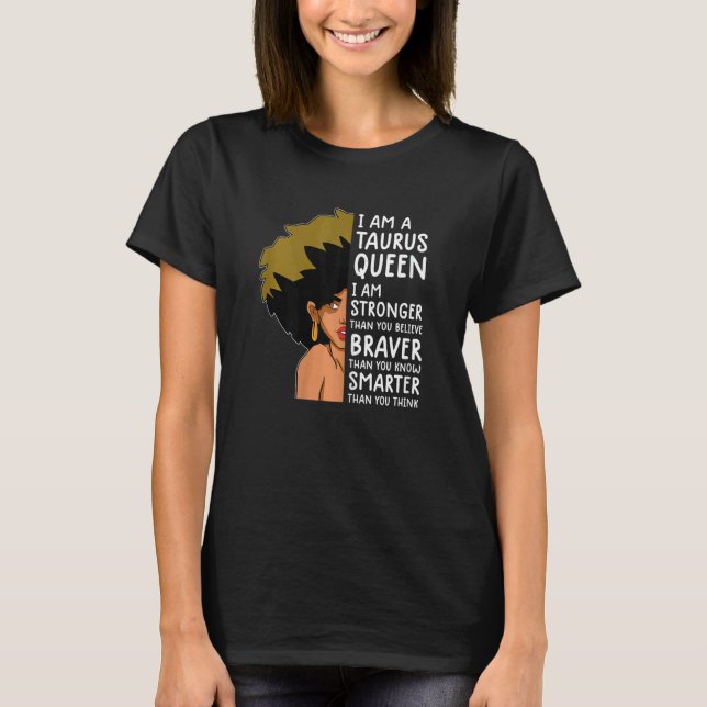 Camiseta Mulheres Taurus rainhas Astrologia zodiac Taurus (Frente)