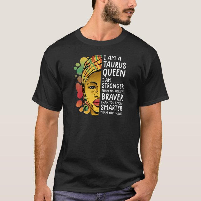 Camiseta Mulheres Taurus rainhas Astrologia zodiac Taurus (Frente)