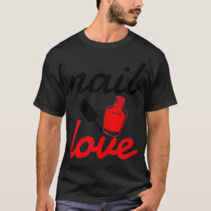 Camiseta Mulheres técnico em unhas Manicurist Beauty Engra