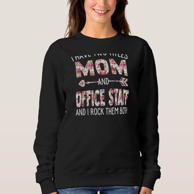 Camiseta Mulheres Tenho Dois Títulos Mãe e Funcionarios Mãe (Frente)