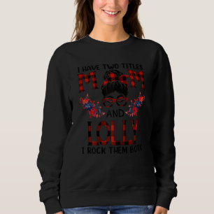 Camiseta Mulheres Tenho Dois Títulos Mãe E Lolly Red Buffal
