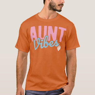 Camiseta Mulheres Tia Vibes Bebê Revela Gravidez Gen