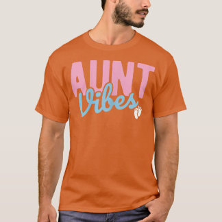 Camiseta Mulheres Tia Vibes Bebê Revela Gravidez Gen