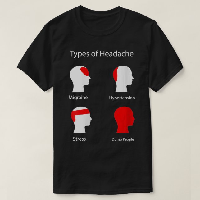 Camiseta Mulheres Tipos de Cefaleias VNeck (Frente do Design)