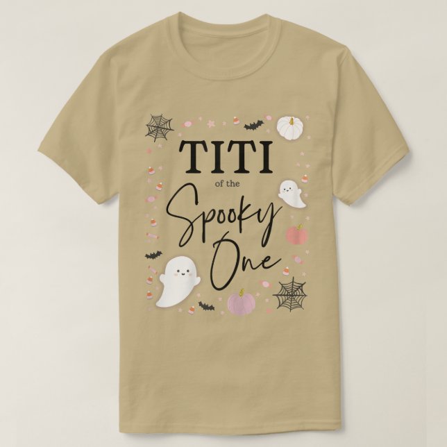 Camiseta Mulheres Titi do Spooky One Girl Primeiro Aniversá (Frente do Design)
