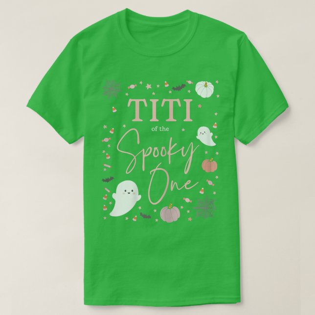 Camiseta Mulheres Titi do Spooky One Girl Primeiro Aniversá (Frente do Design)