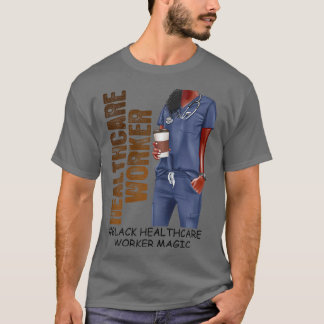 Camiseta Mulheres trabalhadoras de saúde negras Orgulham Mê