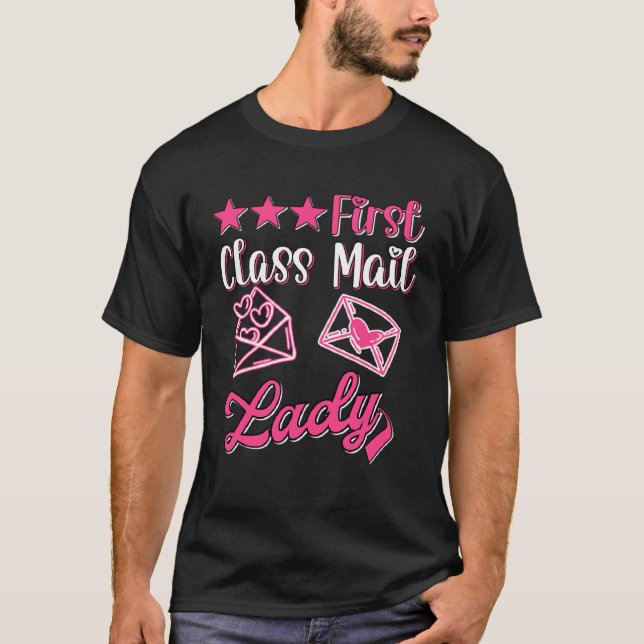 Camiseta Mulheres Trabalhadoras dos Correios Serviço de Cor (Frente)