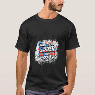 Camiseta Mulheres Trocarão Irmã Por Fogos De Artifício Amer