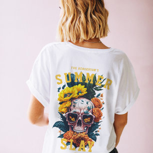 Camiseta Mulheres Tropicais com Férias da Família Moderna n