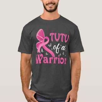 Camiseta Mulheres Tutu De Conhecimento De Cancer Da Mama Do