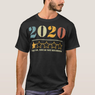 Camiseta Mulheres Um 2020 muito ruim não recomendaria VNeck