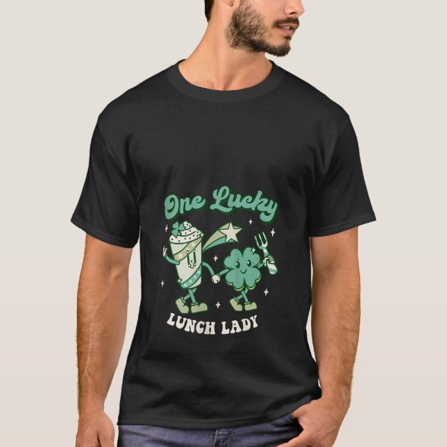 Camiseta Mulheres Um Almoço Sortudo, Lady Cafeteria, Rua P (Frente)