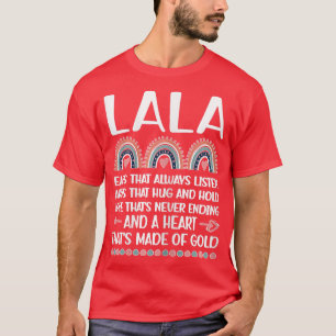 Camiseta Mulheres Um Coração De Dourada Avó Lala Apreciati